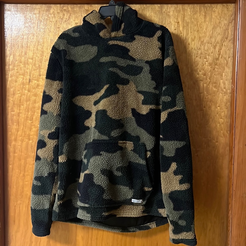 Black Jack Fleece Camo Hooded Sweatshirt Men’s XL